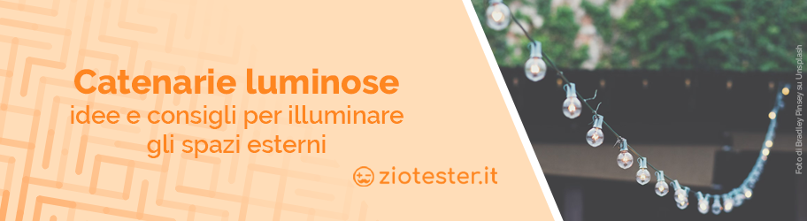 Catenarie luminose: idee e consigli per illuminare gli spazi esterni