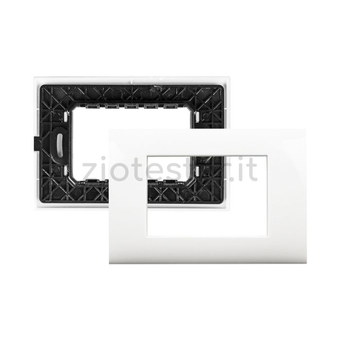 Kit Placca 3 Moduli con supporto Serie EGO