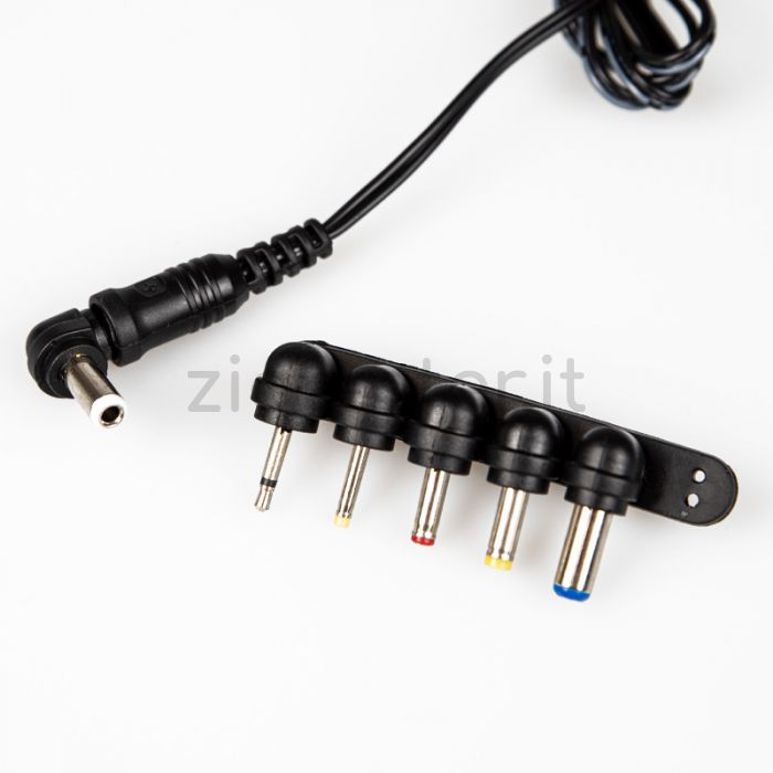 Alimentatore Switching 12W - 3/4,5/5/6/7,5/9/12 Vdc - 1A - 6 connettori