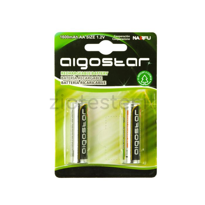 Batterie Aigostar Ricaricabili AA 1600mAh 1.2V - 2 pezzi
