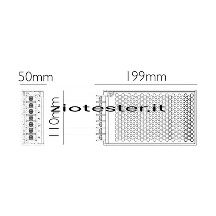 Alimentatore Driver per LED 24V 250W