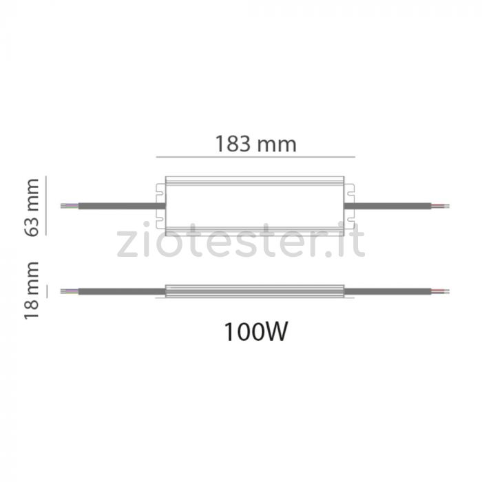 alimentatore 100W 24V