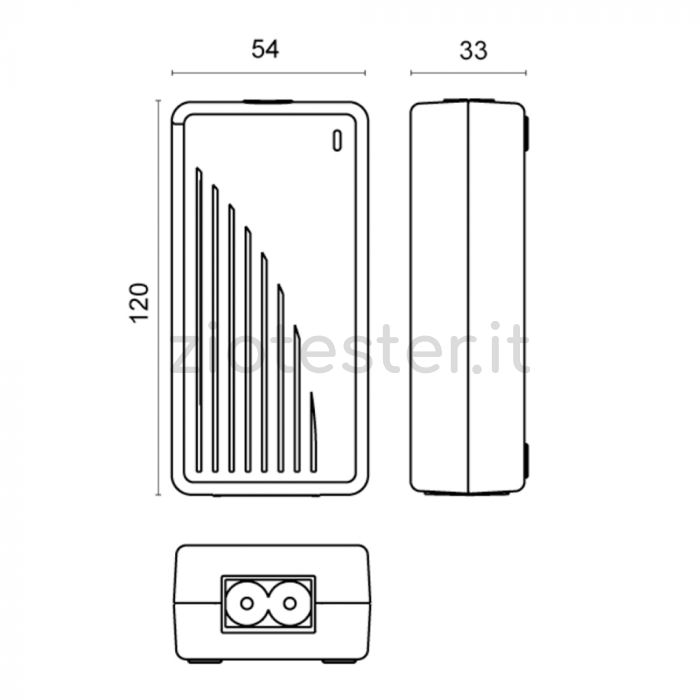 Alimentatore Switching 65W 19Vdc 3,42A con 8 connettori per portatili
