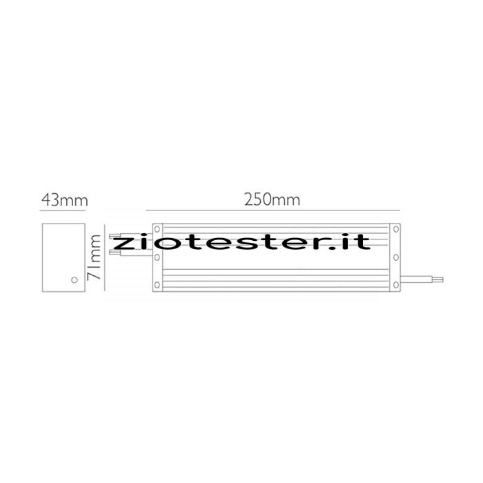 Alimentatore Driver Waterproof per LED 24V 150W 