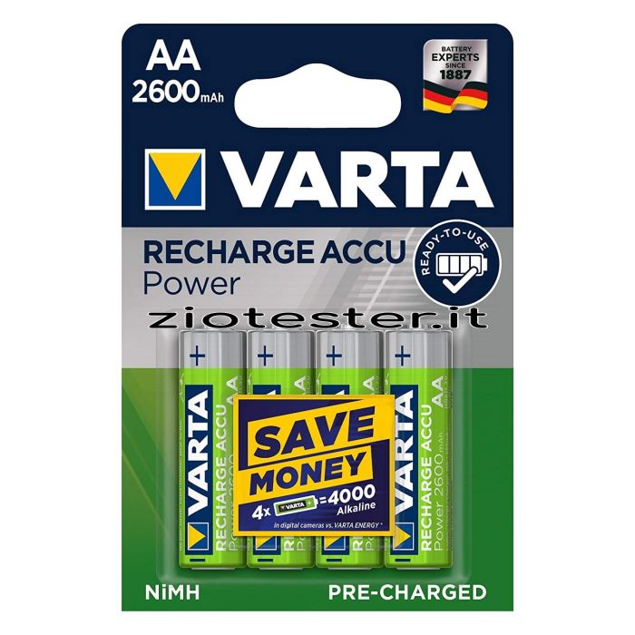 Batterie Varta AA 5716 Ricaricabili Confezione da 4 Pz
