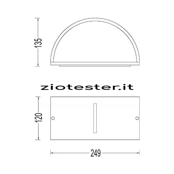 Lampada esterna da parete Donatello