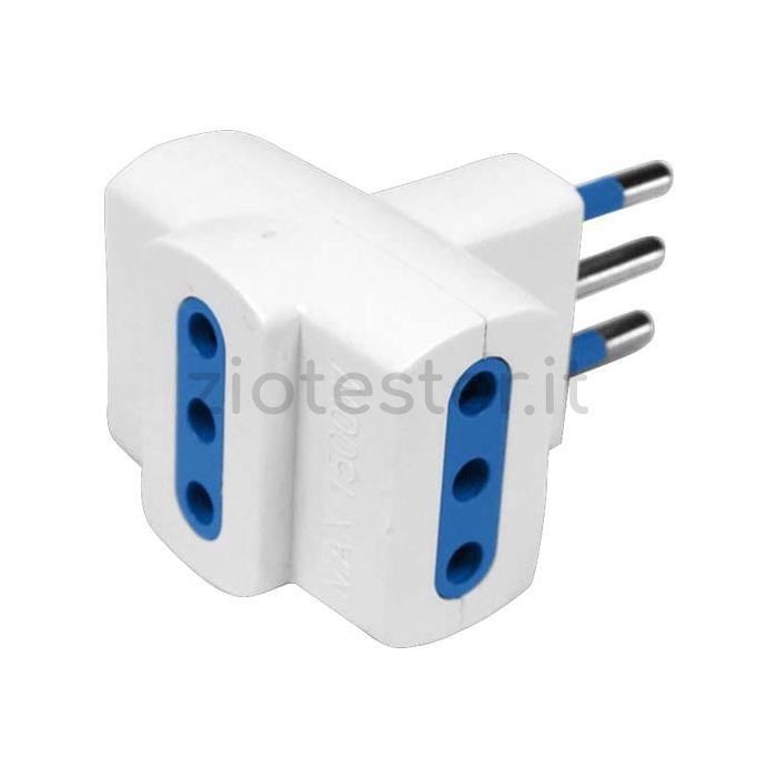 Adattatore 3x2Poli + T 10A