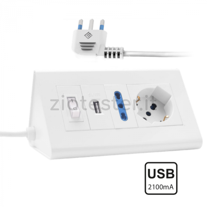 Multipresa con USB Scrivania