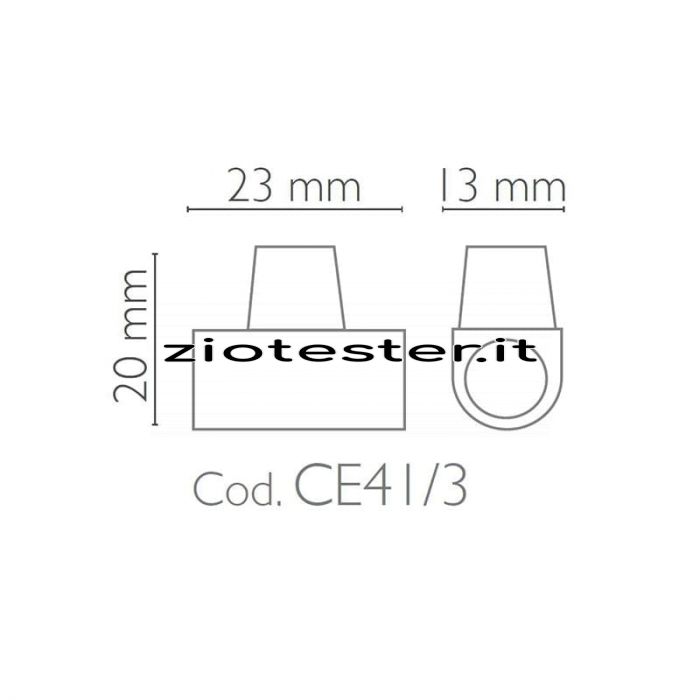 Morsetti unipolari a cappuccio in stecche da 10pz-tec3