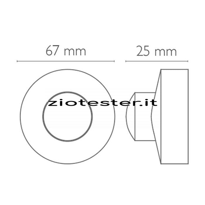 Interruttore a Pedale dimensioni