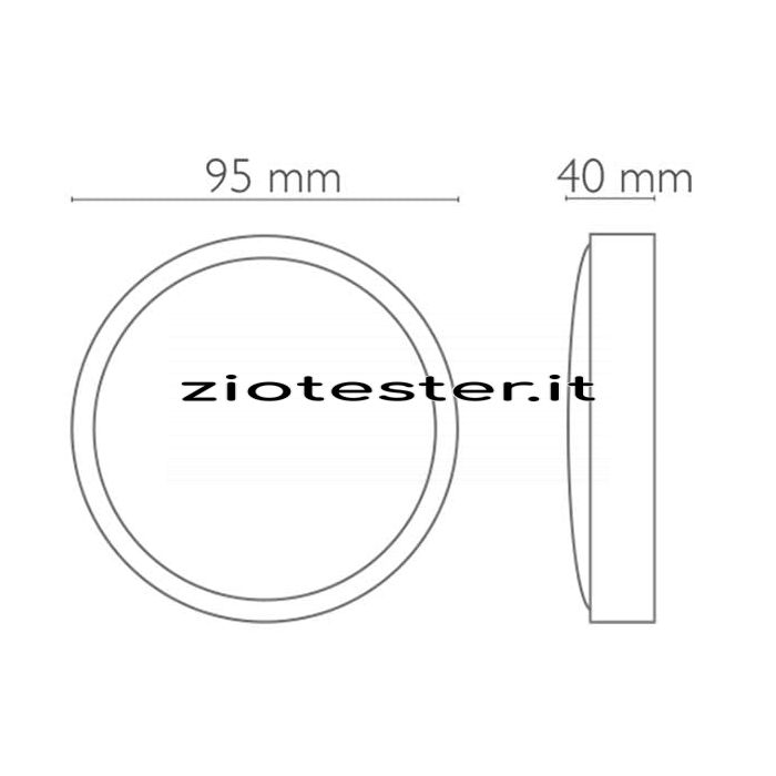 Punto luce LED a 3 batterie AAA dimensioni
