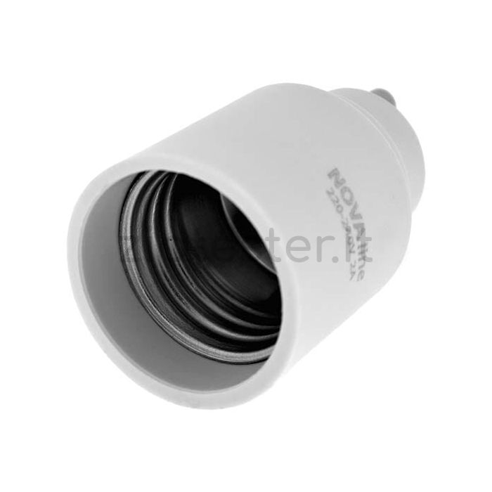 Adattatore portalampada GU10/E27