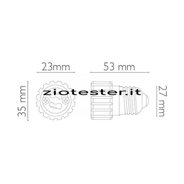 Adattatore portalampada E27/GU10