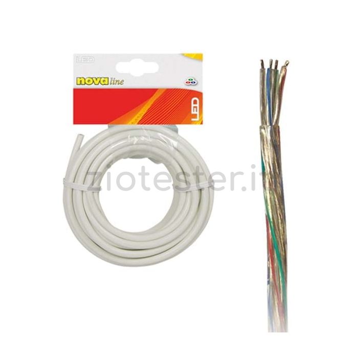 Cavo 4 poli 10m per LED RGB