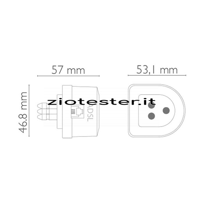 Filtro ADSL 3 Poli