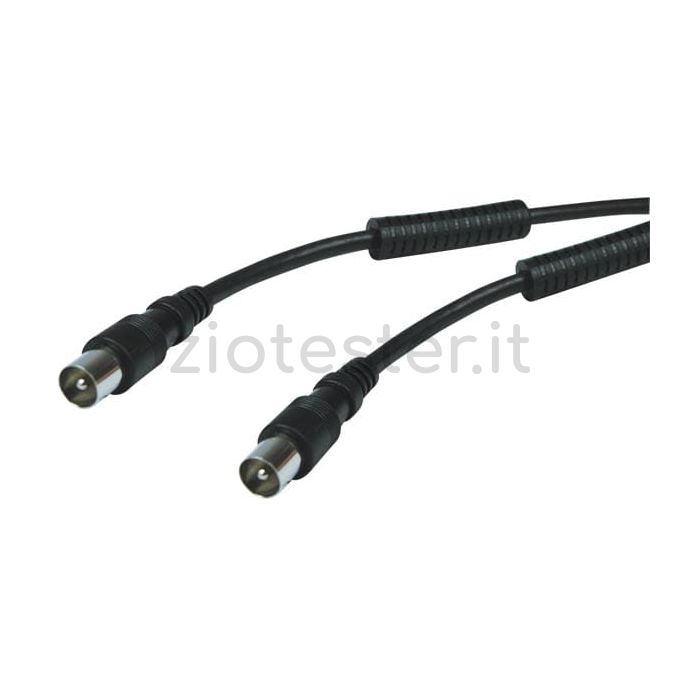 Cavo antenna coassiale spina - spina 75 Ohm con filtri 1,5m