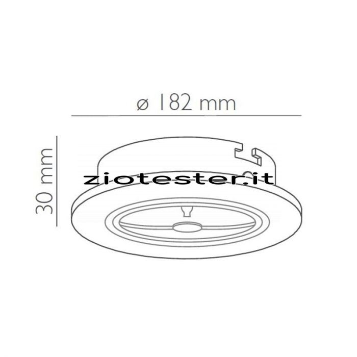 Struttura da incasso rotonda in alluminio per faretto-tec
