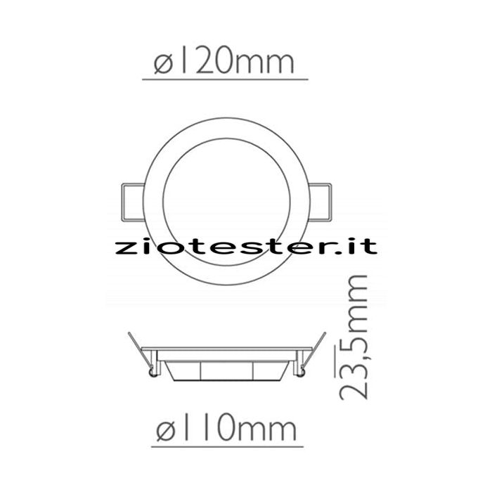 Pannello LED rotondo 8W