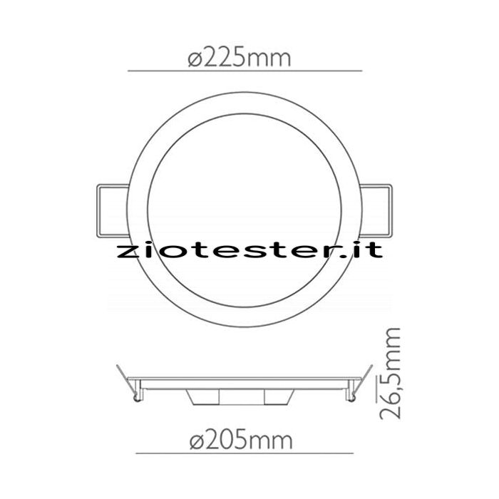 Pannello LED rotondo 18W