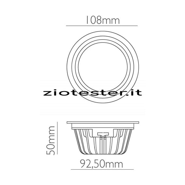 Apparecchio LED da incasso Waterproof Down Light rotondo