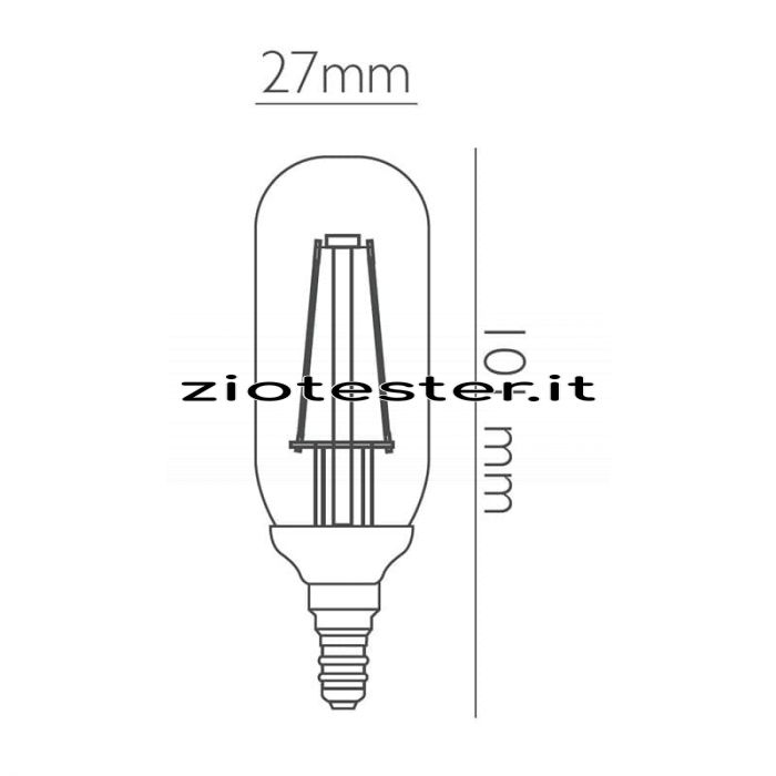 Lampadina LED Filament Bulb T27-tec