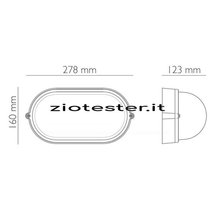 Plafoniera da esterno Veronese-tec