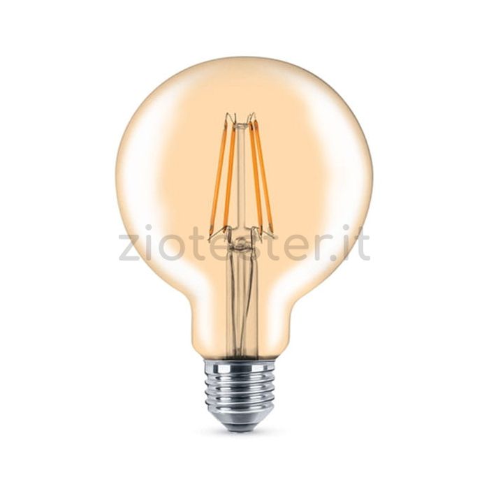 Lampadina LED Filament Gold Vintage Globe Equivalente a 55W