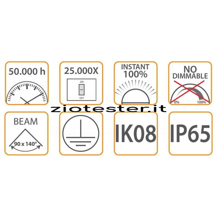 Lampione LED da esterno 80W-info