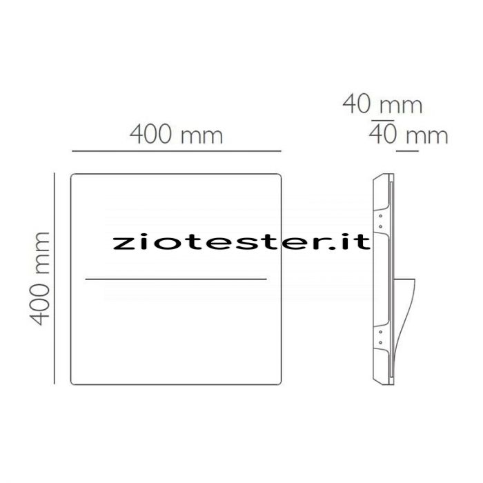 Portafaretto in gesso GYPSUM Wall G9-tec