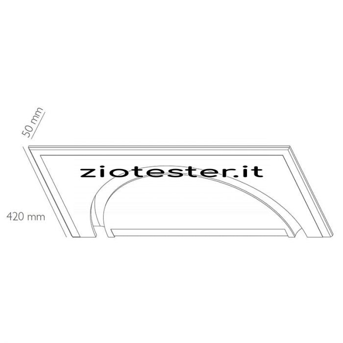 Pannello di raccordo da incasso per Strip LED-tec