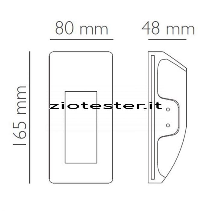 Portafaretto in gesso GYPSUM Wall light I-tec