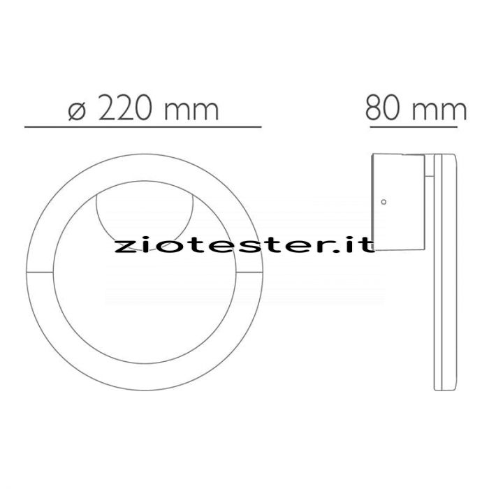 Lampada da esterno AFRODITE 8W-tec