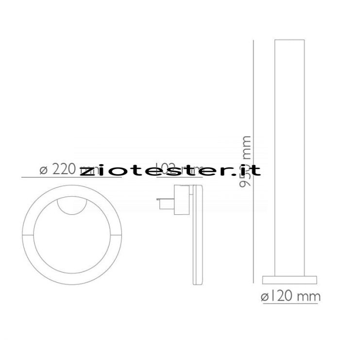 Lampada da esterno AFRODITE 2 8W-tec