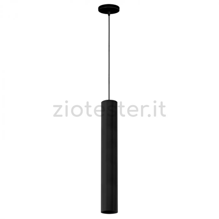 Pendel in alluminio con attacco per lampadine GU10-nero