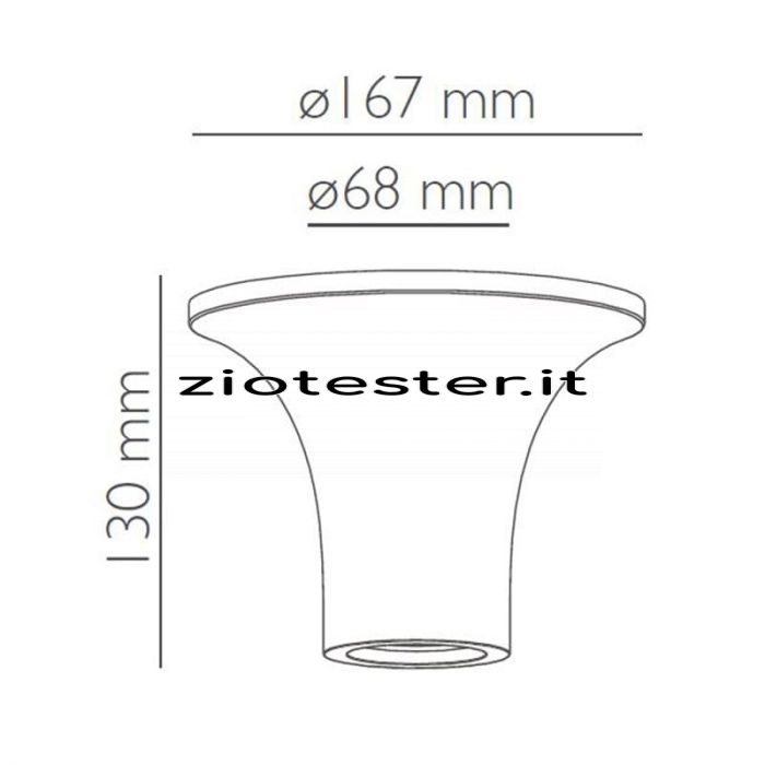 Portafaretto in gesso GYPSUM I GU10-tec