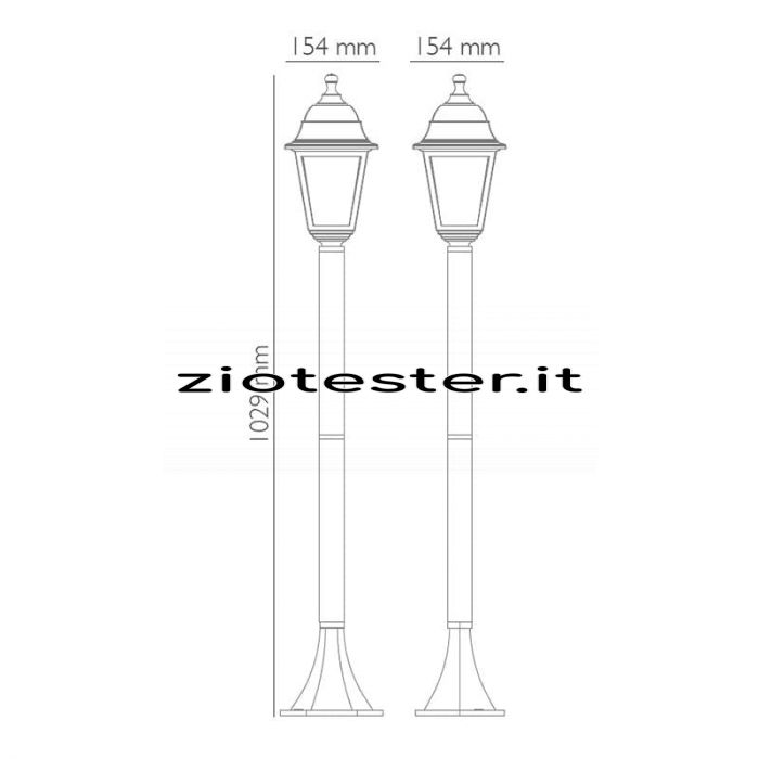 Lampada da esterno ZEUS 3-tec