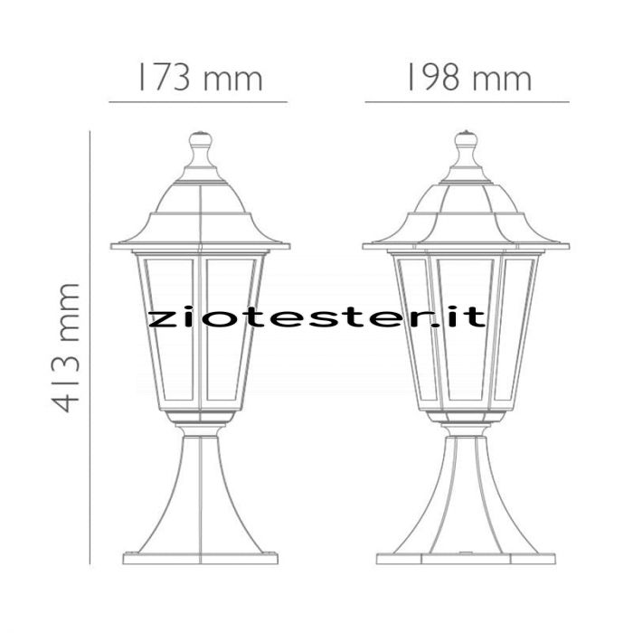 Lampada da esterno POSEIDONE 2-tec