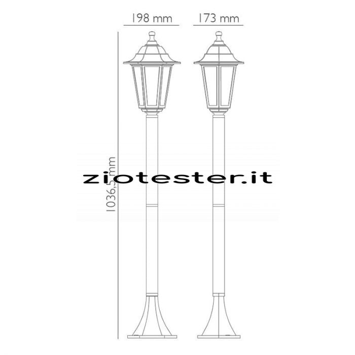 Lampada da esterno POSEIDONE 3-tec