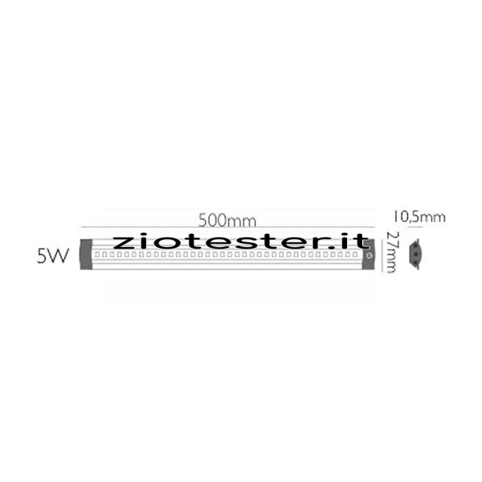 Barra LED Reglette Kit 5W dimensioni