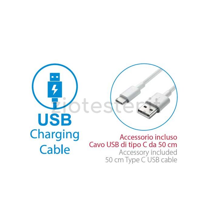 Lampada LED da Tavolo Kristall Ricaricabile - USB-C