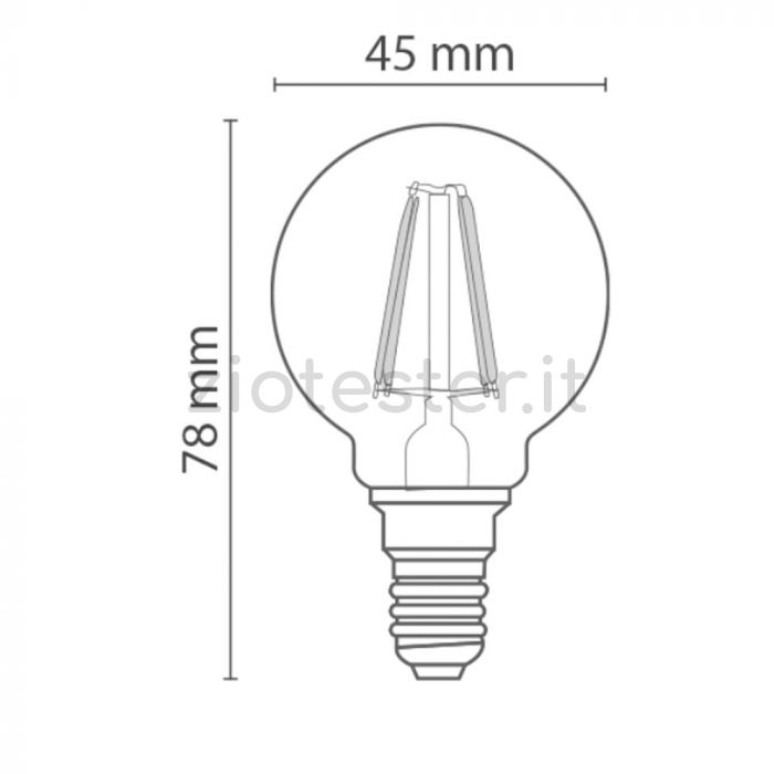 Lampadina LED E14 4W RGB+CCT Dimmerabile