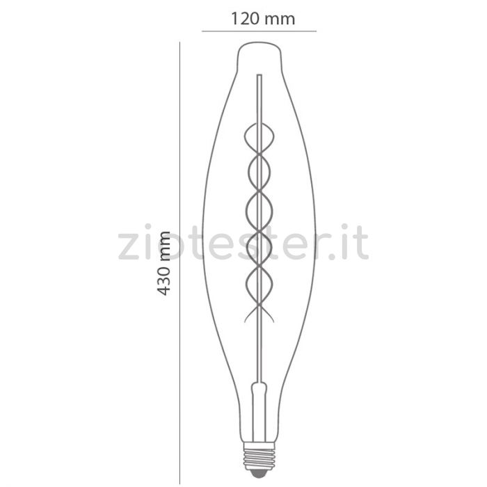 Lampadina LED E27 Filament Decorative 8W