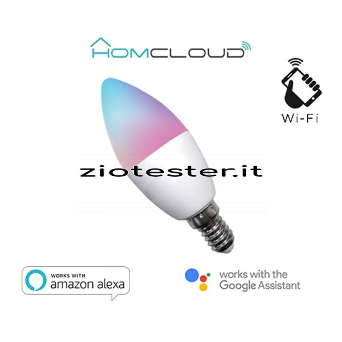 Lampadina LED E14 Smart WiFi RGB app