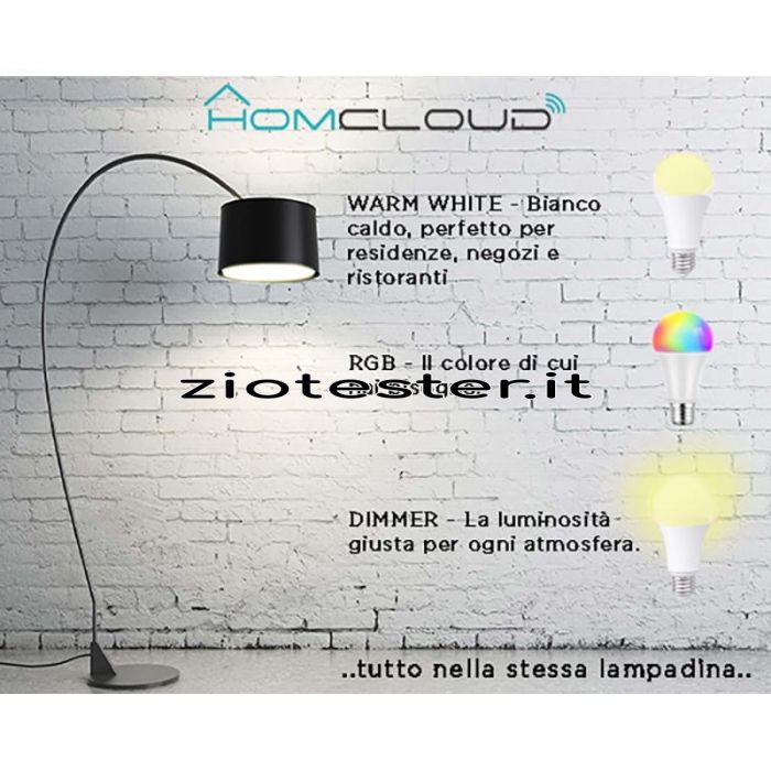 Lampadina LED E14 Smart WiFi RGB luci