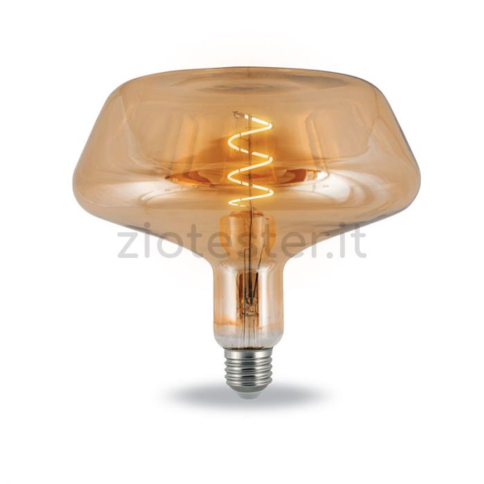 Lampadine effetto Vintage con led a Spirale Ambrate attacco E27 da 4 W –