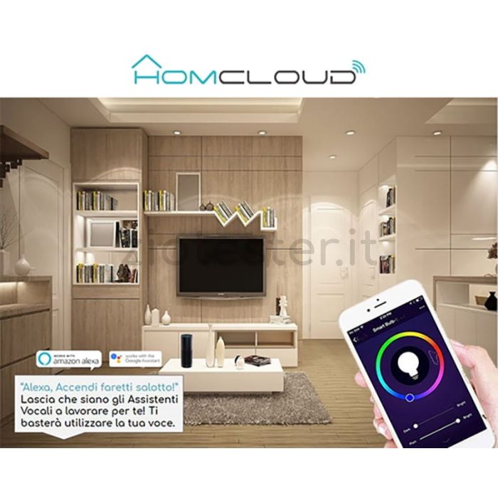 Lampadina LED E27 RGB Smart WiFi 11W ambienti