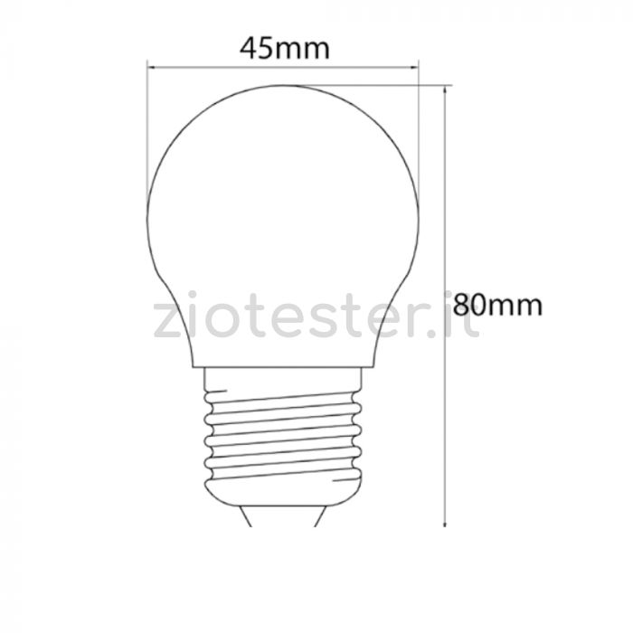 Lampadine LED Colorate Misure