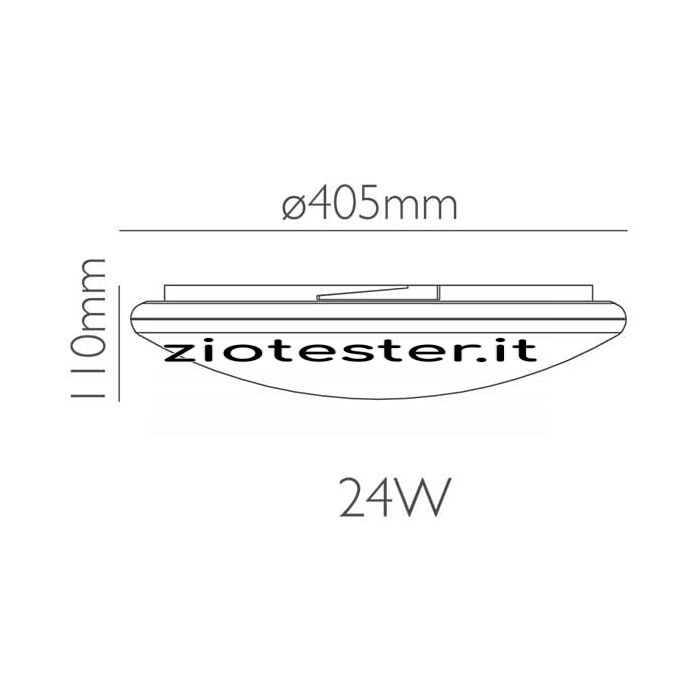 Plafoniera LED Ceiling Light 24W dimensioni