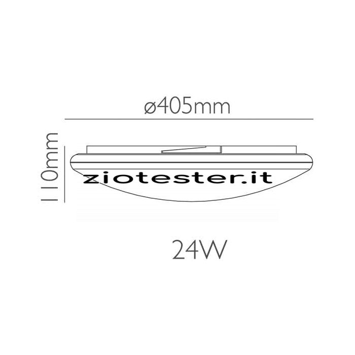 Plafoniera LED Ceiling Light 18W Dimensioni