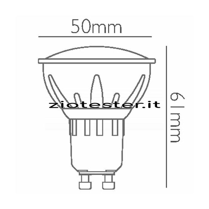 Lampadina LED Spot 100° Equivalente a 40W Dimensione